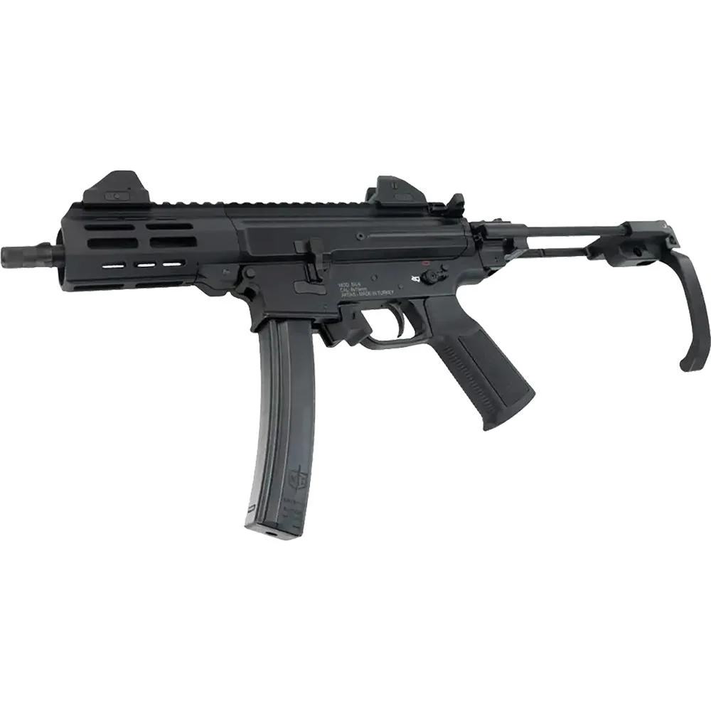 SDS Imports Mac IX Handgun 9mm Luger 30rd Magazines (2) 6.5" 1/2x28 Threaded Barrel Black with J-Brace