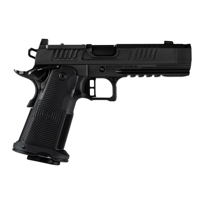 Alpha Foxtrot AF1911-Romulus Handgun 9mm Luger 20rd Magazines(5) 4.25" Compensated Threaded Barrel Black MOS Cut